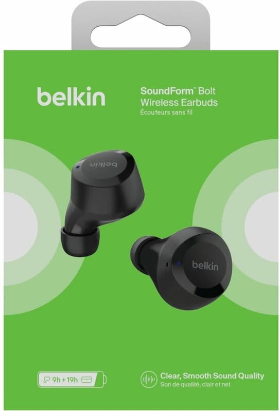 Bluetooth-гарнитура Belkin Soundform Bolt True Wireless Black (AUC009BTBLK)