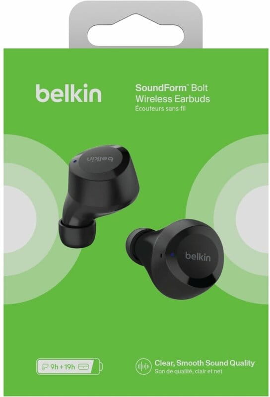 Bluetooth-гарнітура Belkin Soundform Bolt True Wireless Black (AUC009BTBLK)