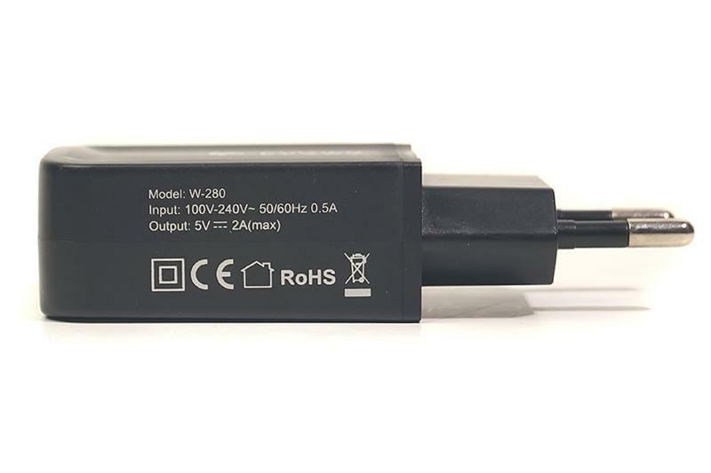 Мережевий зарядний пристрій PowerPlant W-280 (1xUSB 2A) Black (SC230037) + кабель microUSB