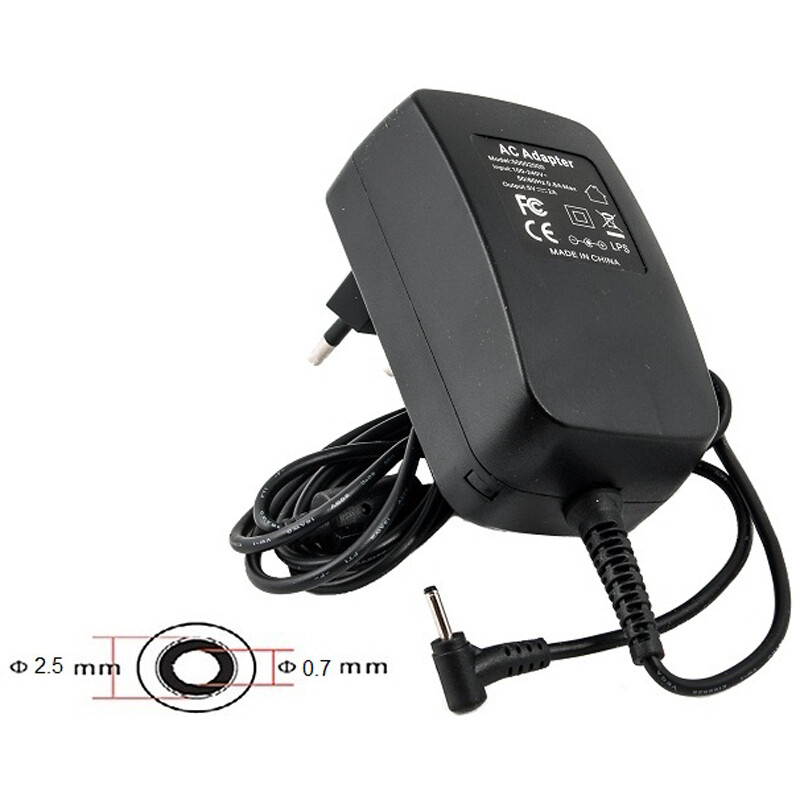 Мережевий зарядний пристрій PowerPlant для планшетів Huawei 220V, 5V 10W 2A, 2.5x0.7 мм (HU10M2507)