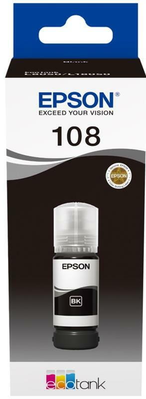 Чорнила Epson (108) EcoTank L8050/L18050 Black (C13T09C14A) 70 мл