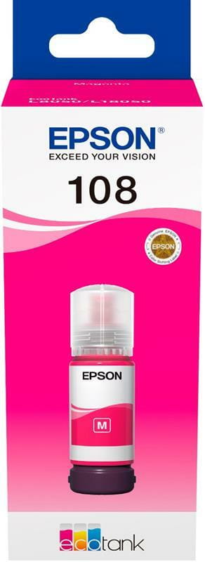 Чернила Epson (108) EcoTank L8050/L18050 Magenta (C13T09C34A) 70 мл