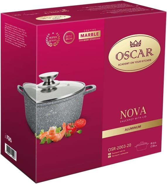 Кастрюля Oscar Nova 20 см 2.4 л (OSR-2003-20)