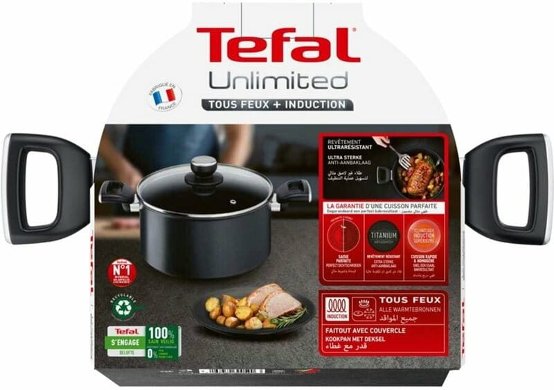 Кастрюля Tefal Unlimited 24 см 5.3 л (G2554672)