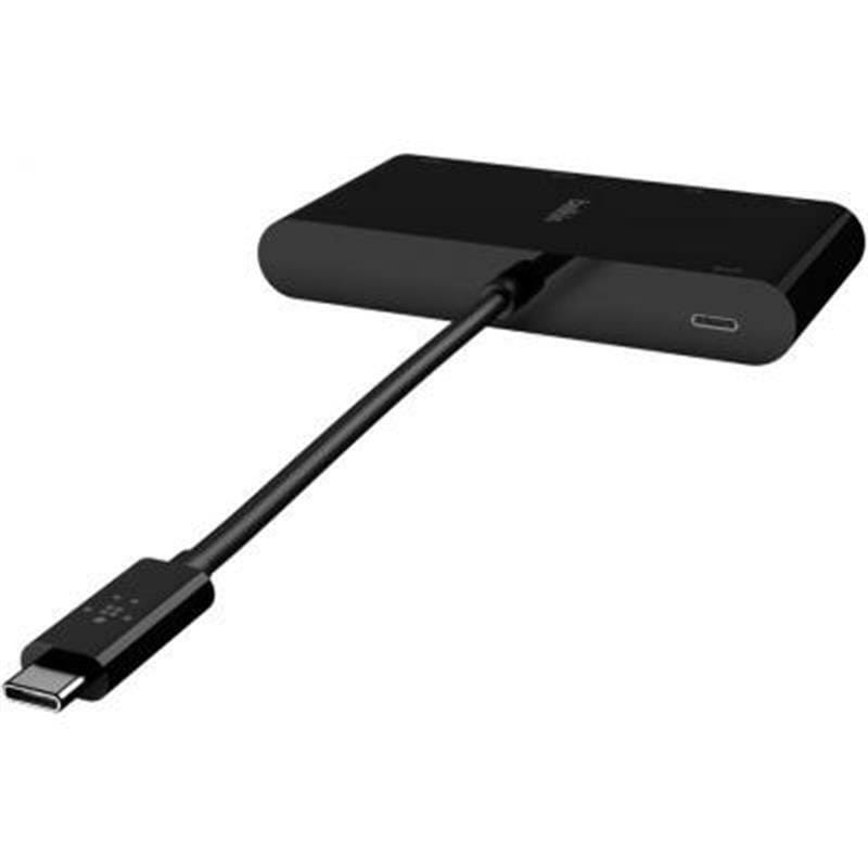 Концентратор USB Type-C Belkin RJ-45, HDMI, VGA, USB-A, 100W PD Black (AVC004BTBK)