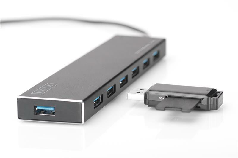 Концентратор USB 3.0 Digitus Office Hub, 7xUSB 3.0 (DA-70241-1)
