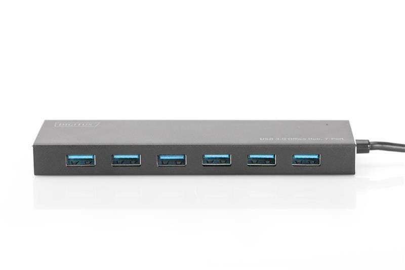 Концентратор USB 3.0 Digitus Office Hub, 7xUSB 3.0 (DA-70241-1)