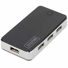 Концентратор USB 2.0 Digitus, 7xUSB 2.0 (DA-70222)