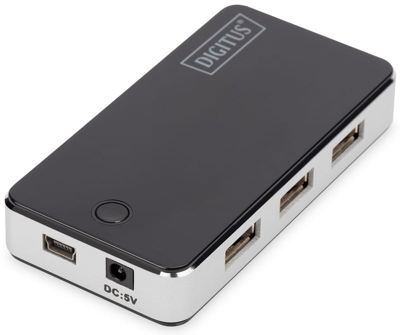 Концентратор USB 2.0 Digitus, 7xUSB 2.0 (DA-70222)
