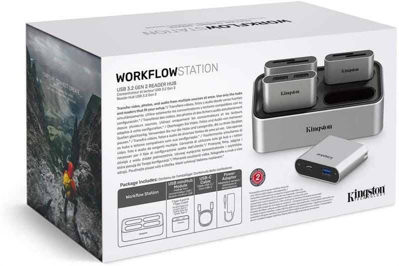 Док-станція USB3.2 Type-C KIngston Workflow Station Dock (WFS-U)