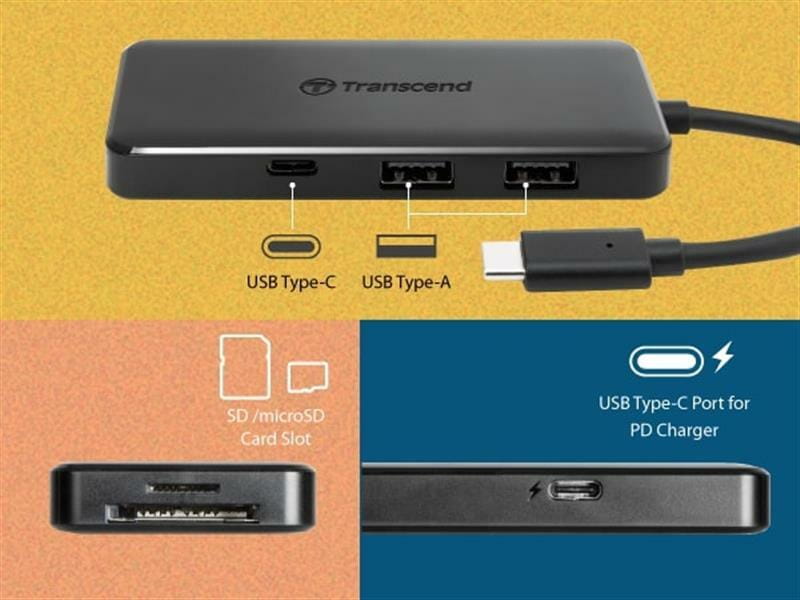 Концентратор USB Type-C Transcend HUB5C (TS-HUB5C)