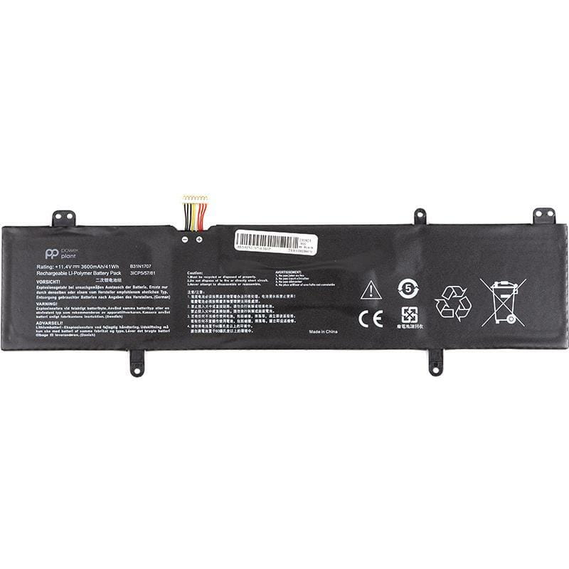 АКБ PowerPlant для ноутбука Asus VivoBook 14 X411UA (B31N1707) 11.4V 3600mAh (NB431793)