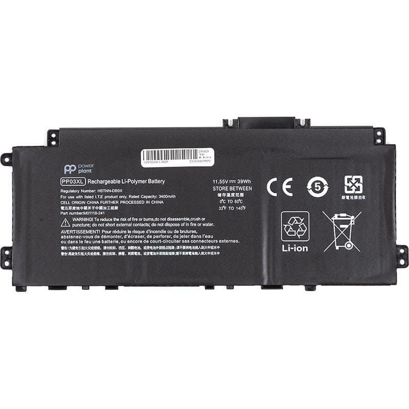 АКБ PowerPlant для ноутбука HP Pavilion x360 14-DV Series (PP03XL) 11.55V 3400mAh (NB462230)