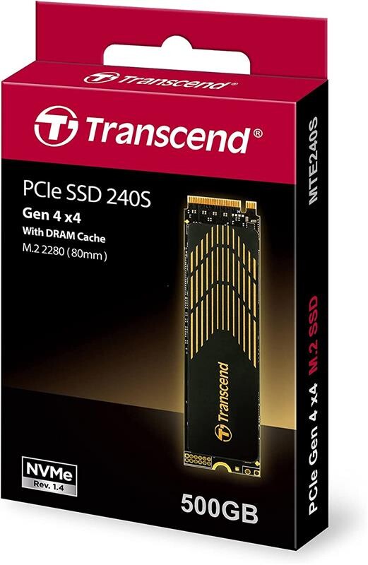 Накопичувач SSD 500GB Transcend MTE240S M.2 2280 PCIe 3.0 x4 3D TLC (TS500GMTE240S)