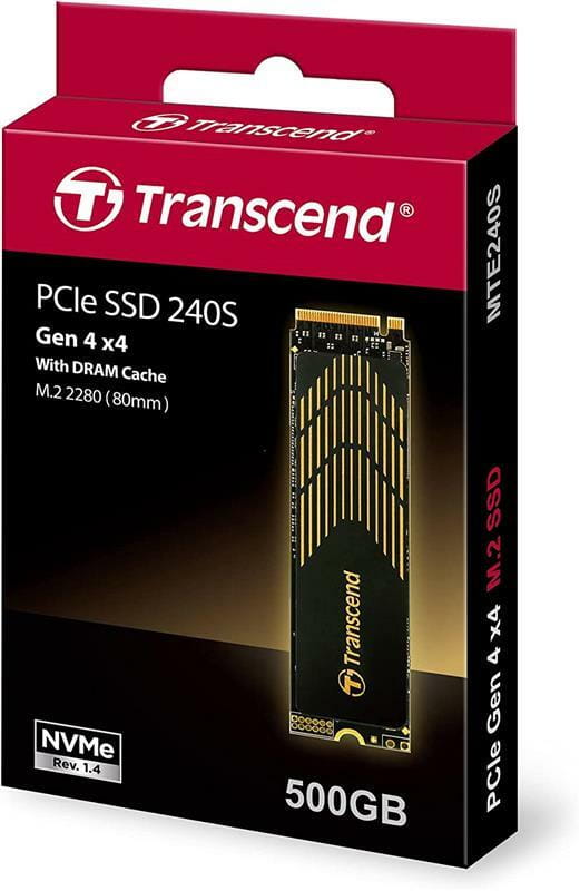 Накопитель SSD 500GB Transcend MTE240S M.2 2280 PCIe 3.0 x4 3D TLC (TS500GMTE240S)