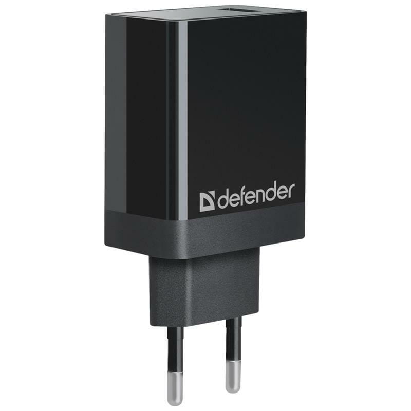 Мережевий зарядний пристрій Defender UPA-101 (1xUSB 18W) Black (83573)