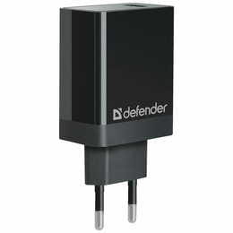 Мережевий зарядний пристрій Defender UPA-101 (1xUSB 18W) Black (83573)