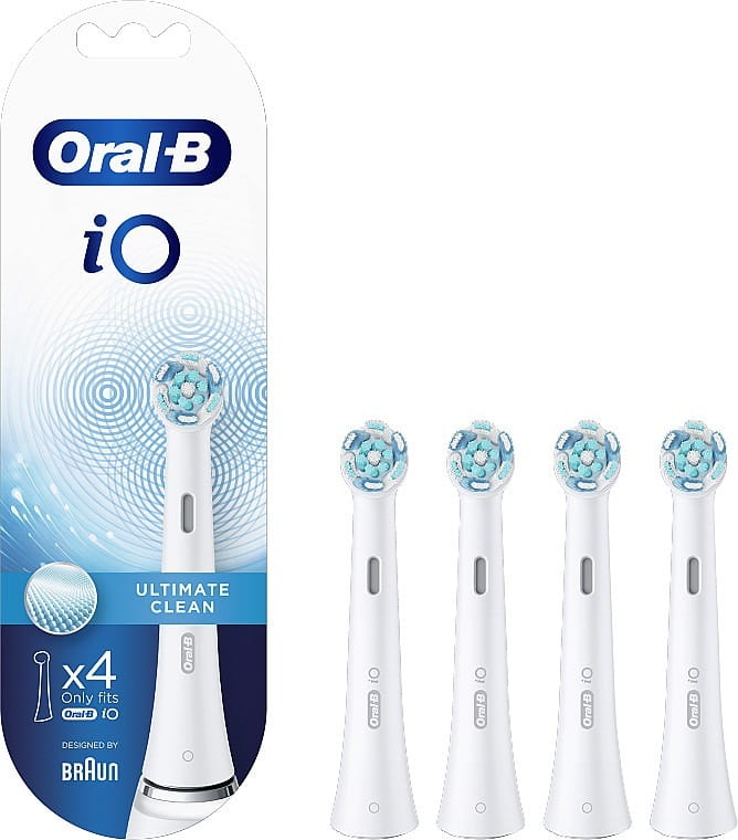 Насадка для зубной электрощетки Braun Oral-B iO RB Ultimate Clean White 4шт