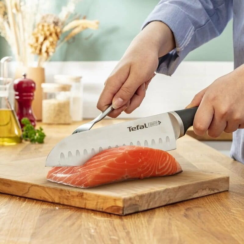 Набір ножів Tefal Ice Force у дерев`яній колоді 5 предметів (K232S574)