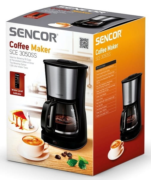 Кофеварка капельная Sencor SCE 3050SS