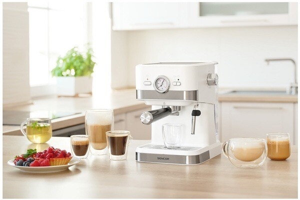 Кофеварка рожковая Sencor SES 1720WH