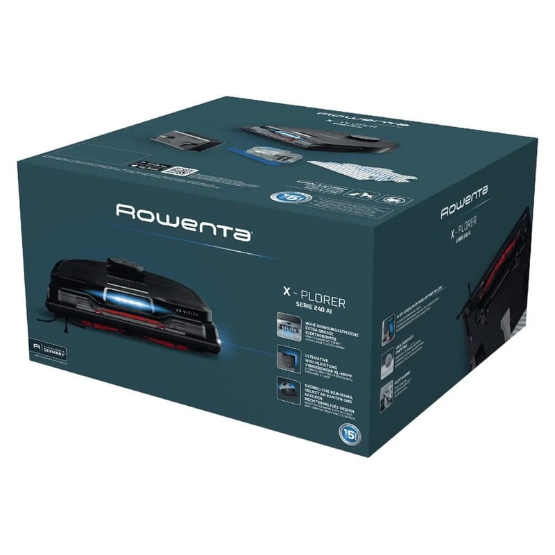 Робот-пилосос Rowenta X-Plorer Serie 240 AI Animal & Allergy RR9675WH