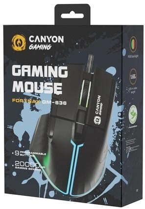 Мышь Canyon Fortnax GM-636 RGB USB Black (CND-SGM636B)