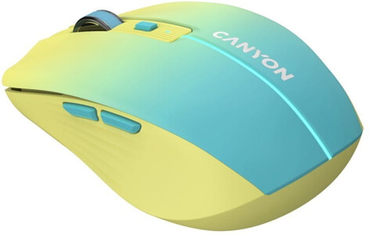 Мышь беспроводная Canyon MW-44 LED Rechargeable Wireless/Bluetooth Yellow Blue (CNS-CMSW44UA)