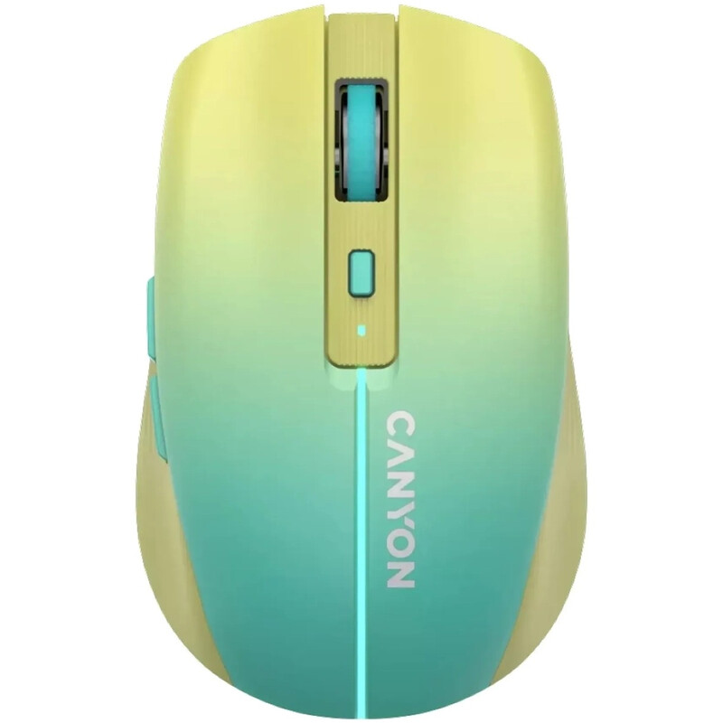 Миша бездротова Canyon MW-44 LED Rechargeable Wireless/Bluetooth Yellow Blue (CNS-CMSW44UA)