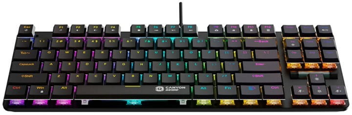 Клавиатура Canyon Cometstrike GK-50 RGB TKL ENG/UKR USB Black (CND-SKB50-US)