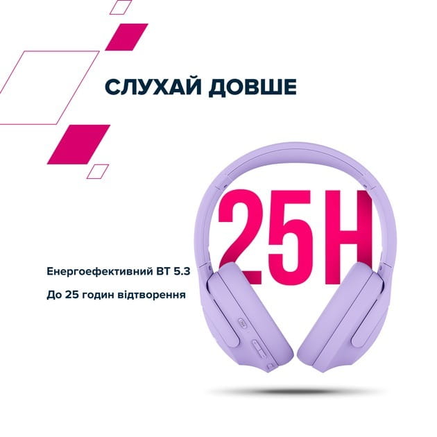 Bluetooth-гарнитура Canyon OnRiff 10 ANC Purple (CNS-CBTHS10PU)