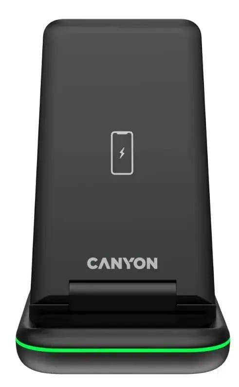 Бездротовий зарядний пристрій Canyon WS-304 15W Black (CNS-WCS304B)