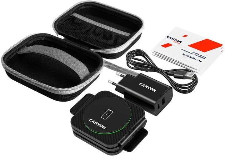 Беспроводное зарядное устройство Canyon WS-305 15W Black (CNS-WCS305B)
