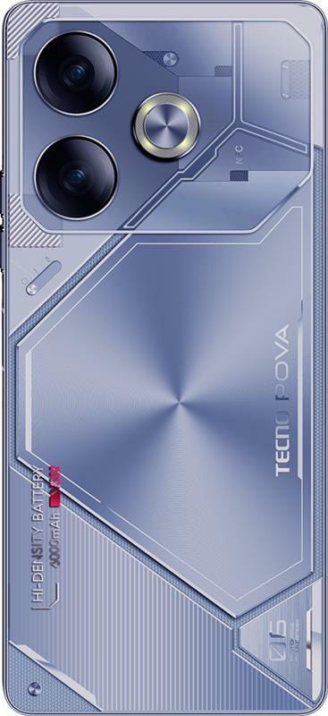 Смартфон Tecno Pova 6 (LI7) 12/256GB Interstellar Blue (4894947019104)