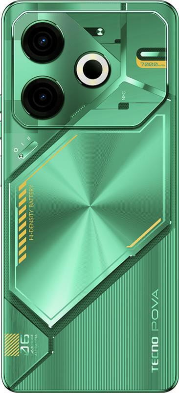 Смартфон Tecno Pova 6 Neo (LI6) 8/128GB Comet Green (4894947021039)