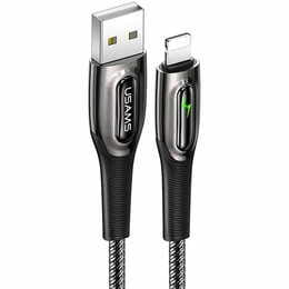 Кабель Usams US-SJ469 USB - Lightning (M/M), 1.2 м, Black (SJ469USB01)