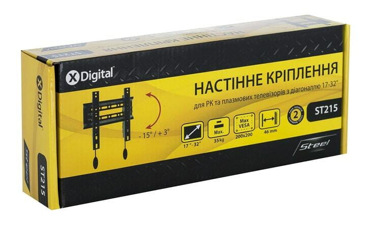 Кронштейн X-Digital Steel ST215 Black (VESA200х200)