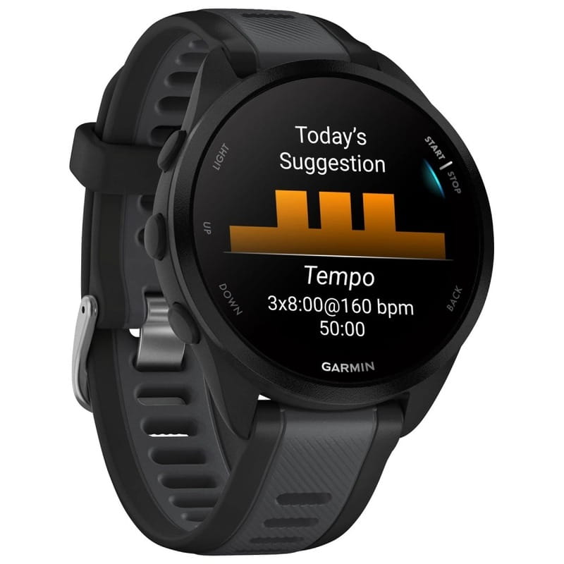 Смарт-годинник Garmin Forerunner 165 Music Black/Slate Gray (010-02863-B0)