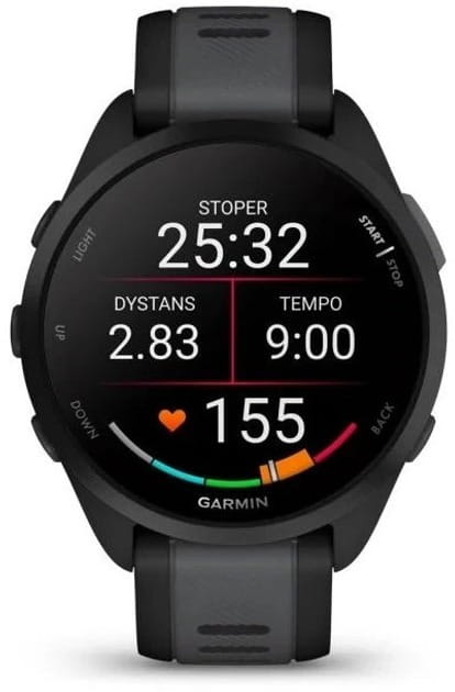 Смарт-годинник Garmin Forerunner 165 Black/Slate Gray (010-02863-A0)