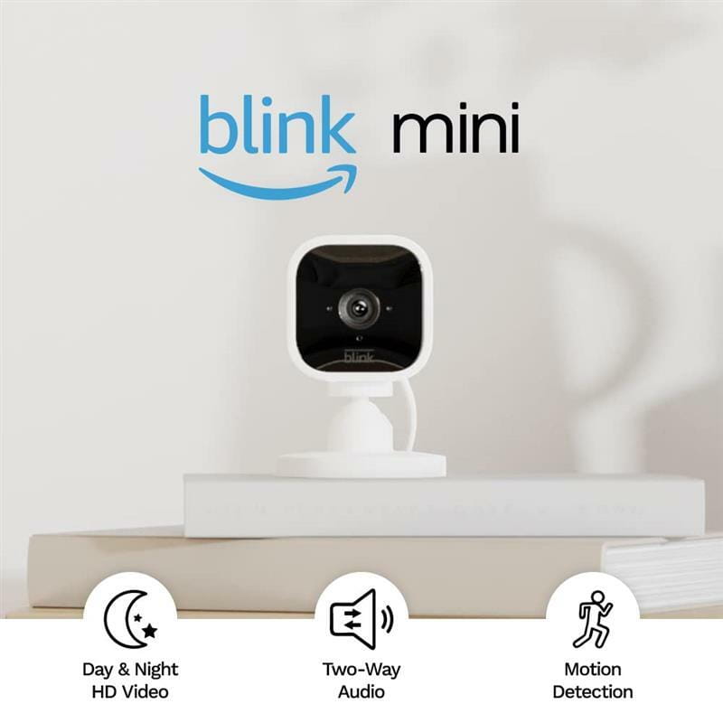 IP камера Amazon Blink Mini 1080P HD Indoor Smart Security (2 Cameras) (B07X7CQBJP)