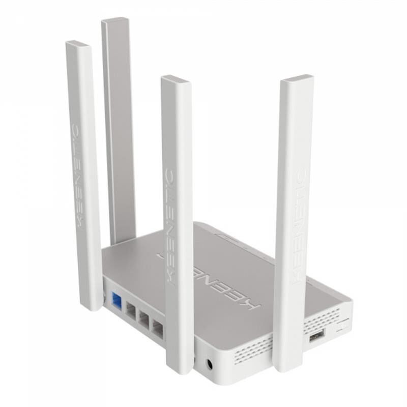 Беспроводной маршрутизатор KEENETIC Extra (KN-1711) (AC1200, 5xFE, 1xUSB, MU-MIMO, ATF, Beamforming, 4 антенны)