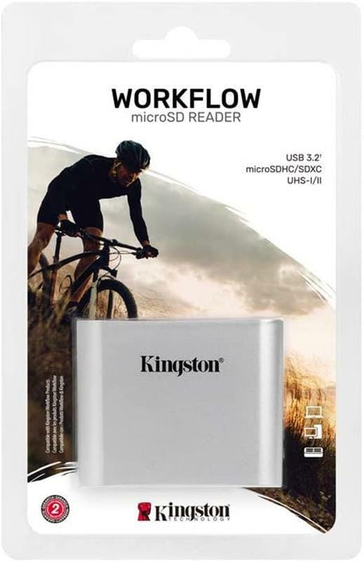 Кардрідер USB3.2 Type-C KIngston Workflow Dual-Slot microSD Reader (WFS-SDC)