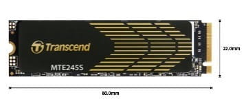 Накопичувач SSD 500GB Transcend MTE245S M.2 2280 Gen4x4 3D NAND TLC (TS500GMTE245S)