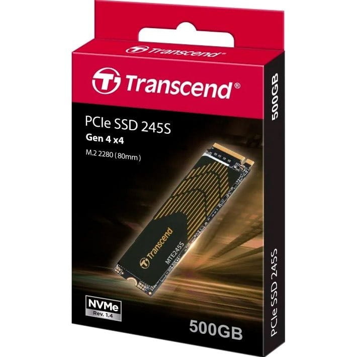 Накопичувач SSD 500GB Transcend MTE245S M.2 2280 Gen4x4 3D NAND TLC (TS500GMTE245S)