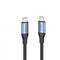 Фото - Кабель Vention USB-C - USB-C (M/M), 1 м, Black/Blue (TAVHF) | click.ua