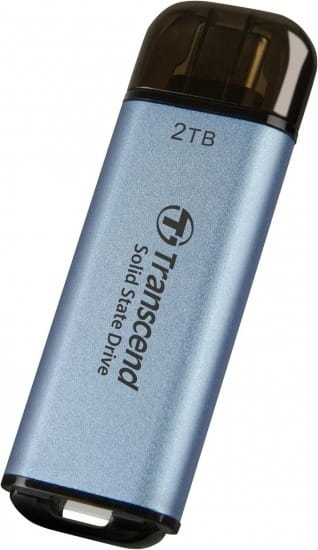 Накопитель внешний SSD USB 3.1 Gen 2 Type-C 2.0TB Transcend ESD300 Blue (TS2TESD300C)