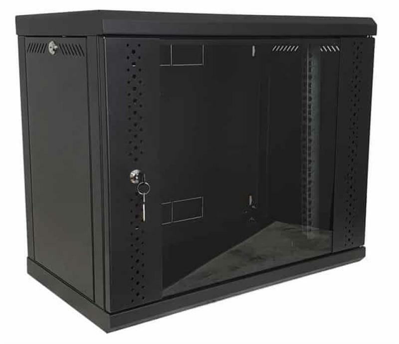 Шкаф настенный EServer 9U 600х500х503 (стекло) (ES-Е950B)