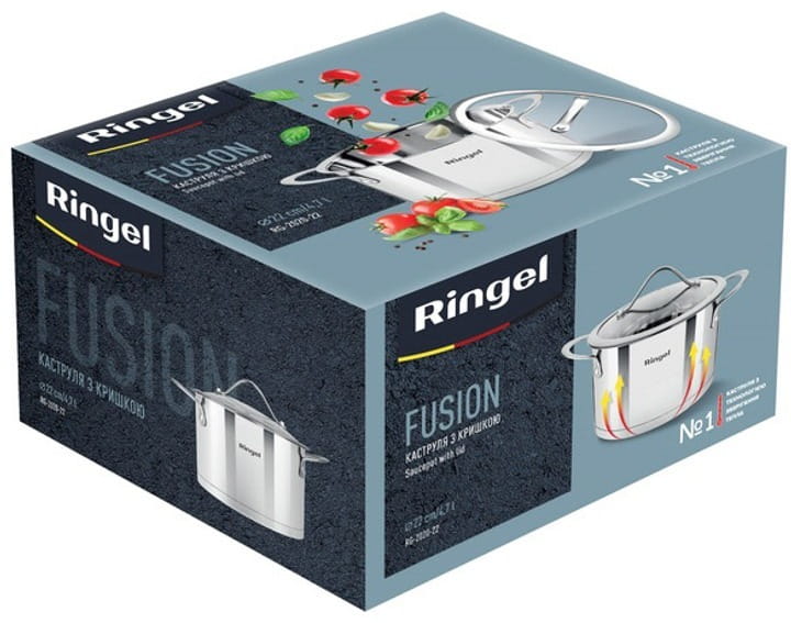 Кастрюля Ringel Fusion 22 см 4.7 л (RG 2020-22)