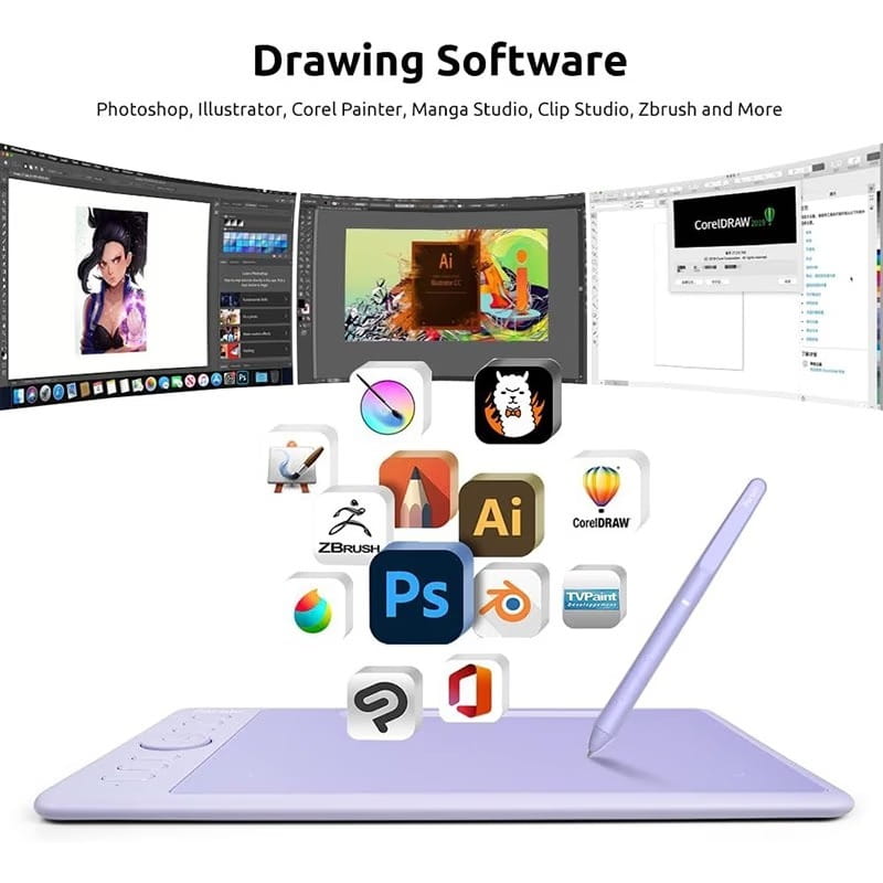 Графический планшет Parblo Intangbo S Purple