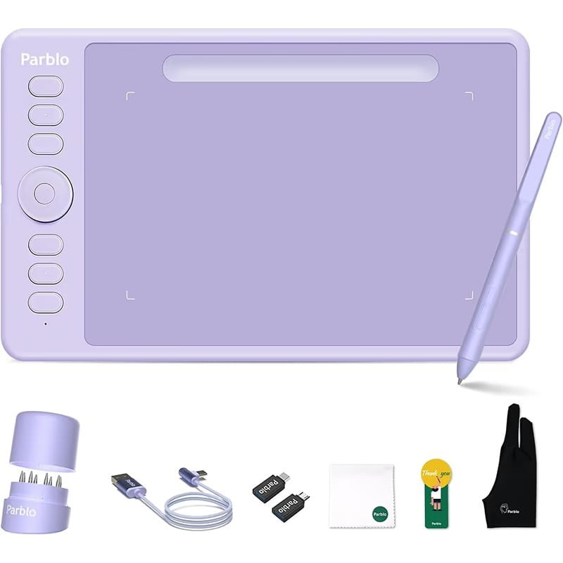 Графический планшет Parblo Intangbo S Purple